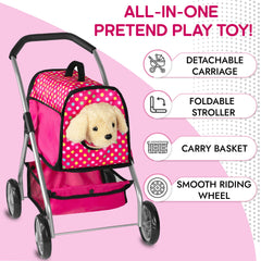 Fash N Kolor Gift Ready Puppy Stroller ideal for birthdays