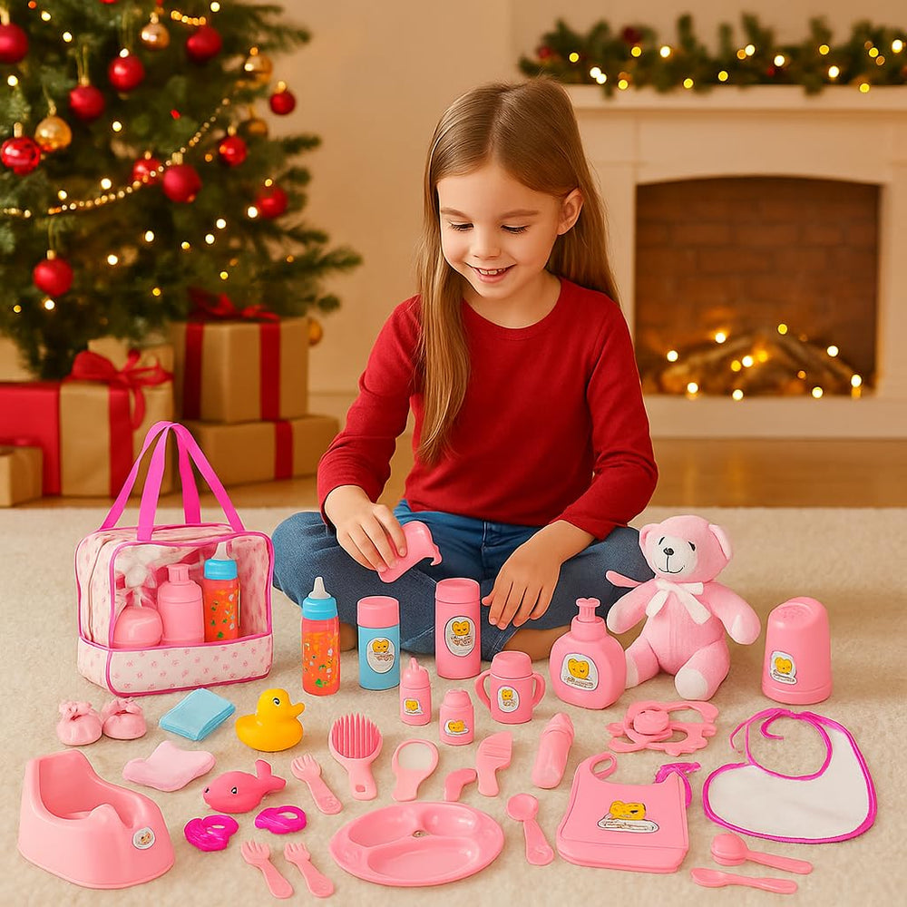 fash n kolor My Sweet Baby feeding set with colorful bottles inspires imaginative feeding scenes