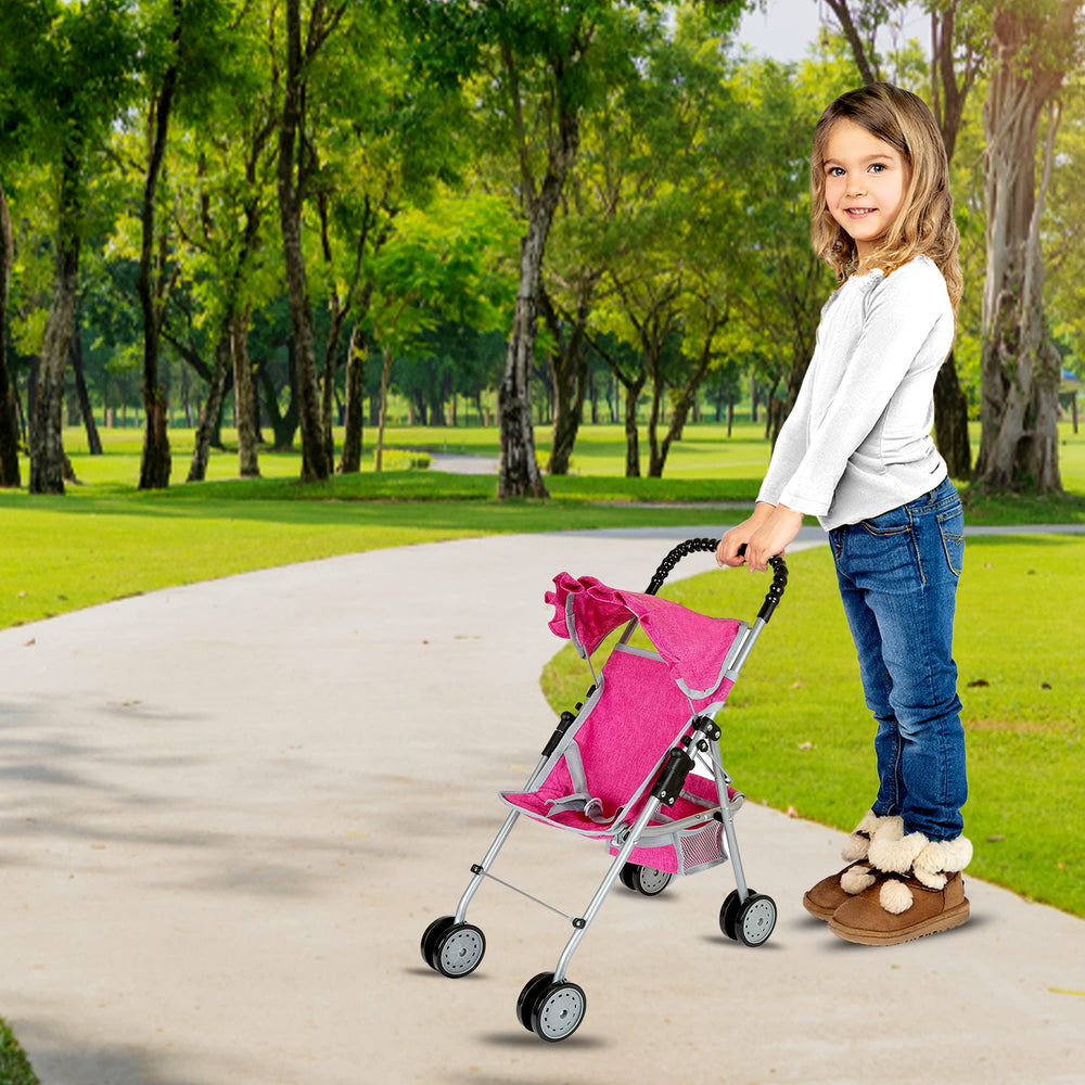 Fash N Kolor portable doll stroller suitable for travel and play