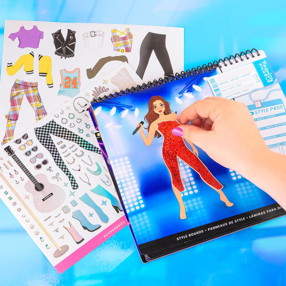 Fashion Angels compact spiral-bound set fits backpacks for road trips and daily fun.