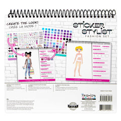 Fashion Angels activity book used in car for road trip fun.