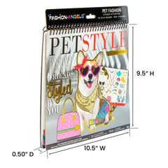 Fashion Angels Pet Fashion Sticker Stylist accessory page enhances finishing touches
