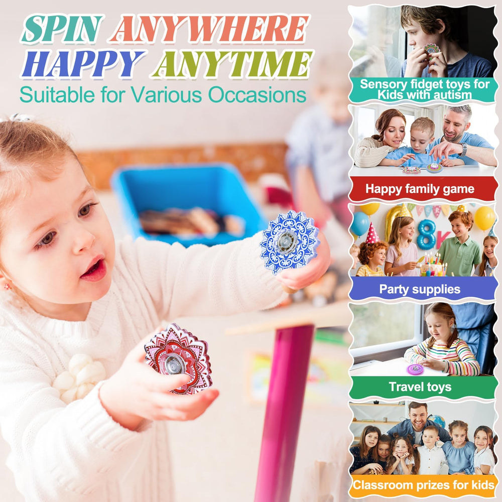 Fasray classroom prizes with colorful spinners to engage students.