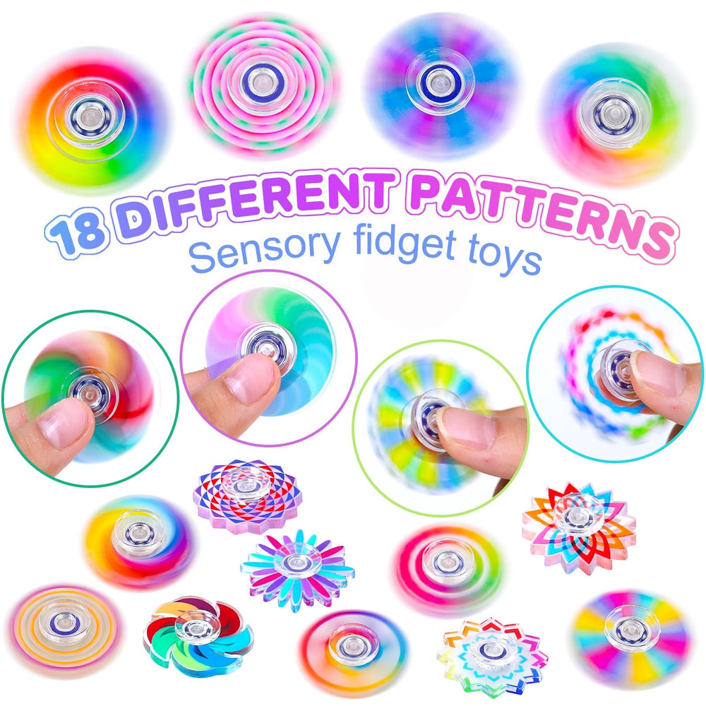 Fasray mini sensory toys collection showcasing 18 patterns for sharing.