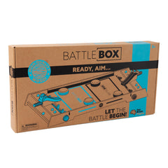 Fat Brain Toys Battle Box dimensions highlighting arena size for planning moves