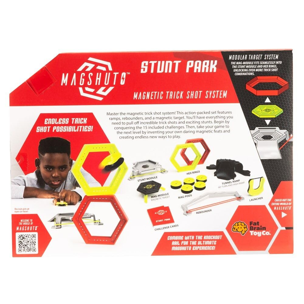 Magshuto Mag-Pods and target enabling multi-angle magnetic action.