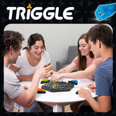 Fat Brain Toys Triggle box contents illustrate easy setup