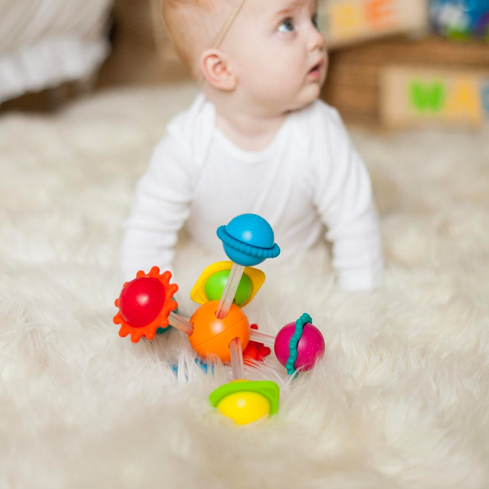 Wimzle made with BPA-free ABS plastic and silicone rings for safe play