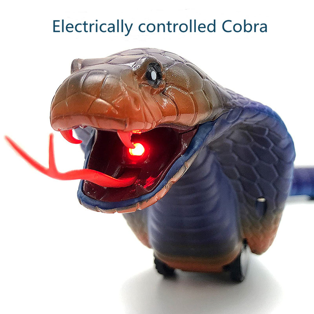FauKait snake toy with retractable tongue design for realistic effect during play.