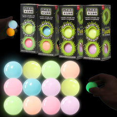 FauKait Lumi Balls glow on the ceiling for a magical glow display.
