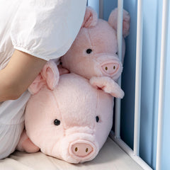 Fawowe weighted pig plush size reference with measurements