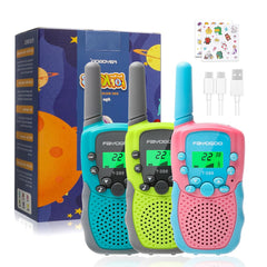 FAYOGOO walkie talkie kids long-range for outdoor adventures and reliable communication.