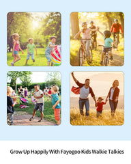 FAYOGOO walkie talkies with lightweight construction support active play.