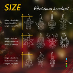 FCEYOUT 14-in-1 Santa ornament for joyful holiday display and gift ideas