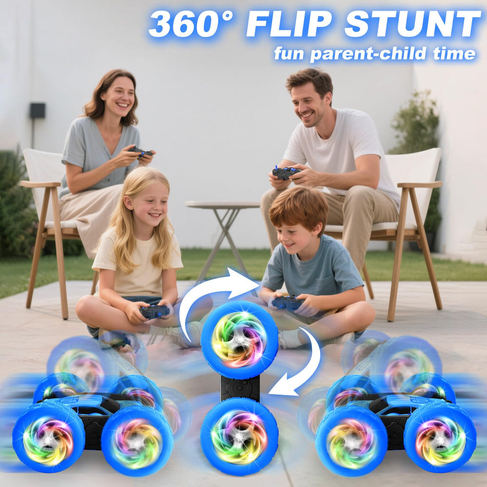 FDCTR LED-lit spins and 360° rotation during stunts