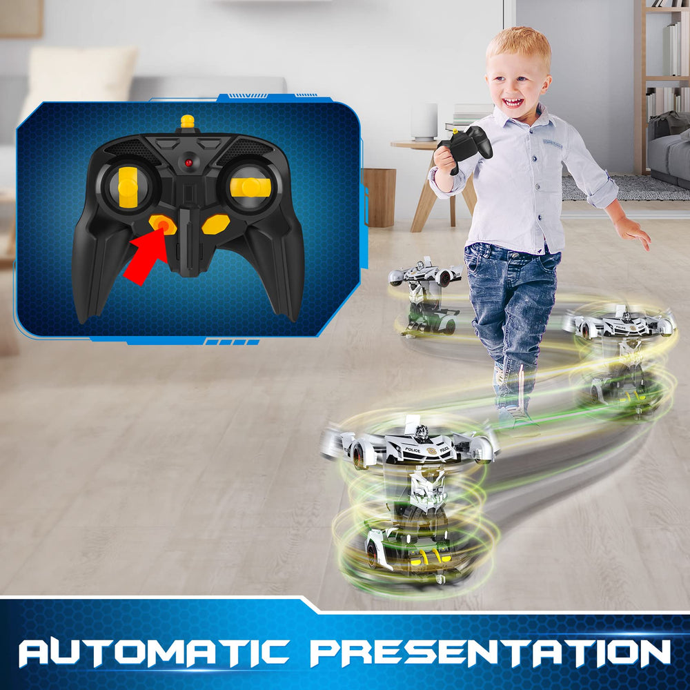 FDJ LED police lights for realistic nighttime play.