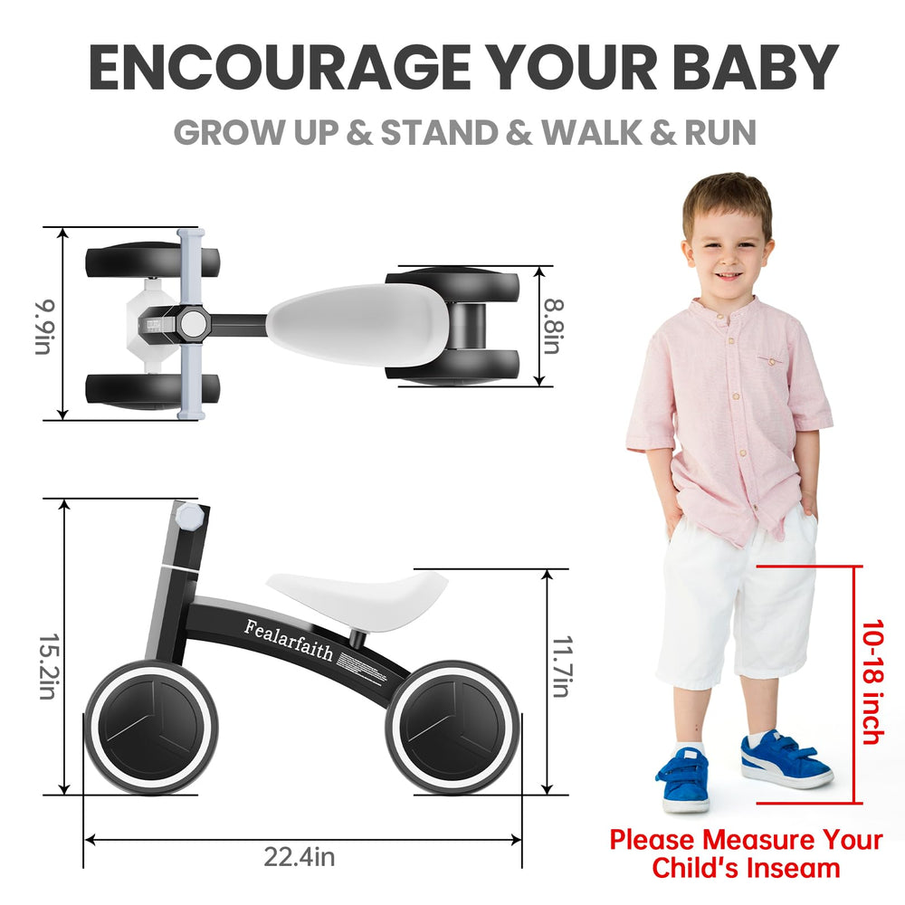 Fealarfaith balance bike helps toddlers build balance and coordination.