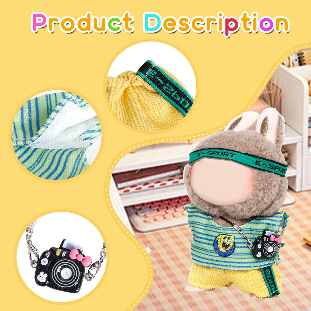FEAYEA 17cm doll clothes set 3 dress tailored for easy dressing