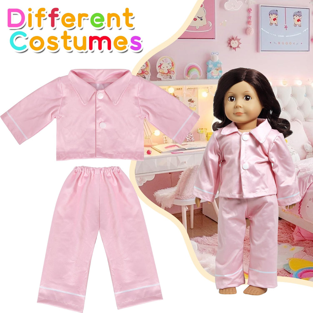 FEAYEA two shorts for 18-inch dolls in breathable fabric for play
