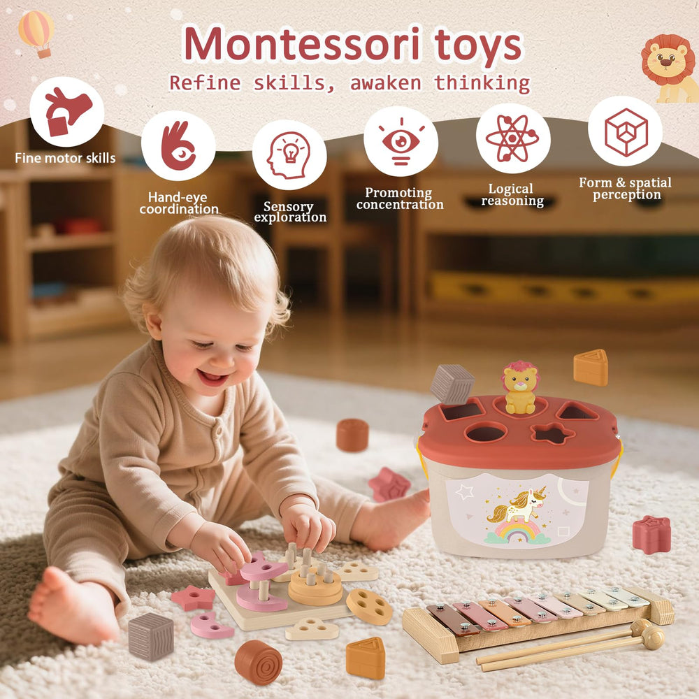 FEBALHS wooden xylophone introduces rhythm and sensory play