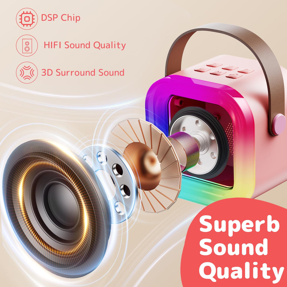 Fede portable karaoke device emphasizes compact, travel-friendly design