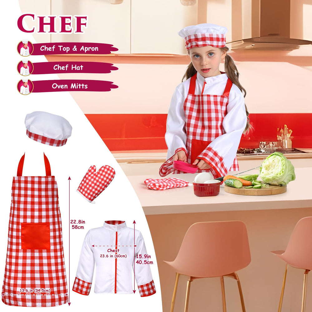 Fedio 14Pcs Toddler Dress Up Set construction worker vest top and hard hat for building adventures