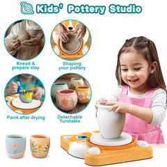 Fedonak Kids Pottery Wheel Kit sculpting tools for detailed textures