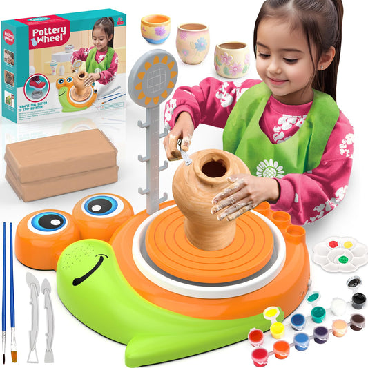 Fedonak Pottery Wheel for Kids setup enabling beginner creative exploration.