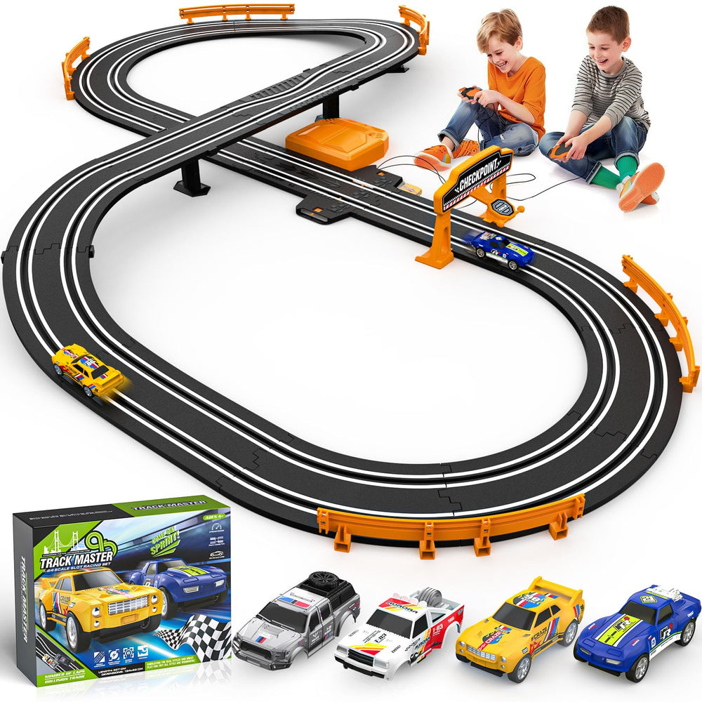 Fedonak straight track section for two-player racing with smooth connections