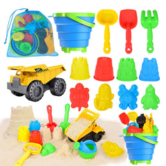 Fegalop Beach Toys 14pcs set for creative sand play at the shore