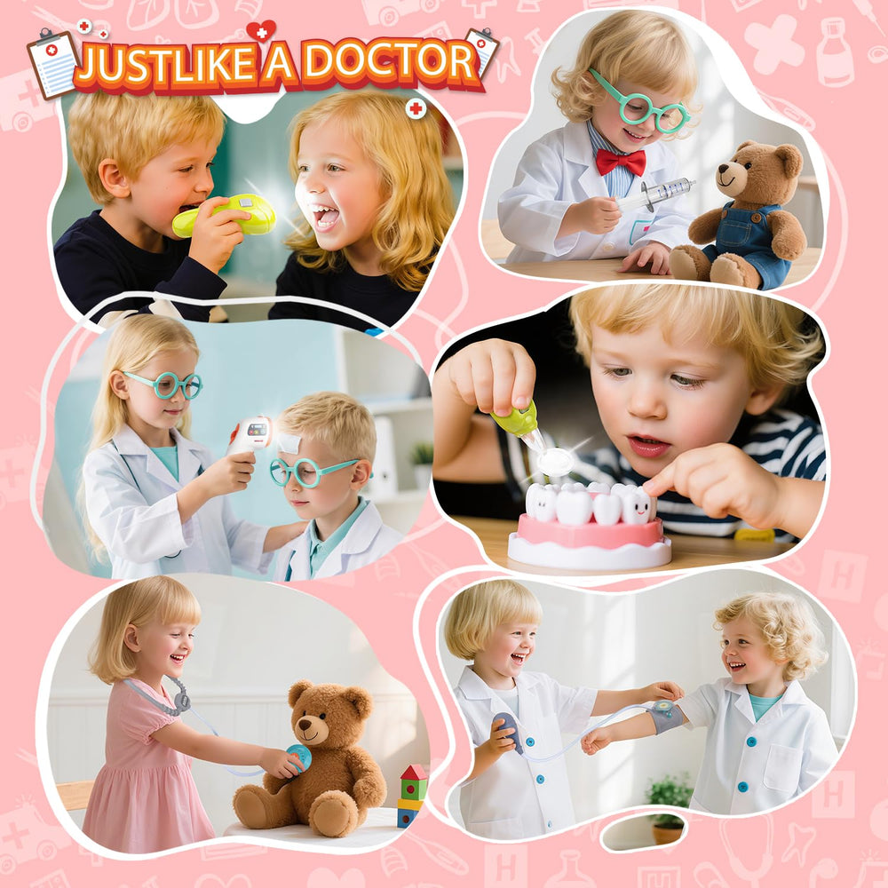 Fegalop doctor kit storage drawer keeps pieces organized during play