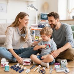 Fegalop Family Play Scene shows shared learning and doctor adventures.