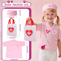 Fegalop stethoscope and accessories enable authentic pretend medical assessments.