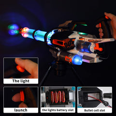 FEIDAMA Gatling Toy Gun blue durable foam darts for kid-safe play.