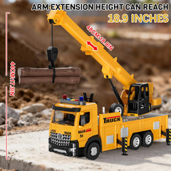 FEIDAMA mobile crane toy side view highlighting multi‑joint mobility for dynamic posing