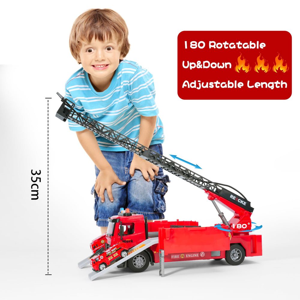 FEIDAMA water hose sprayer demonstrates interactive firefighting action for kids.