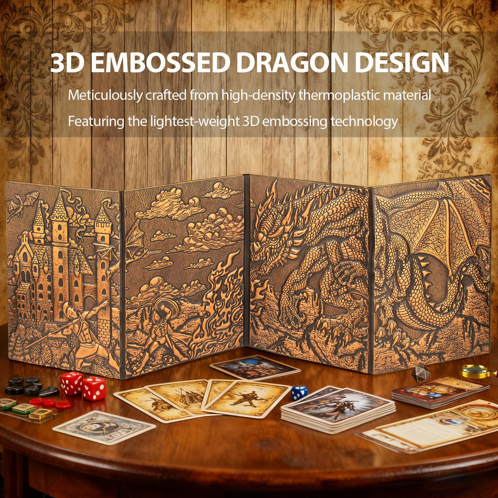 FEIDIAO DND screen pockets hold A4 NPC sheets neatly