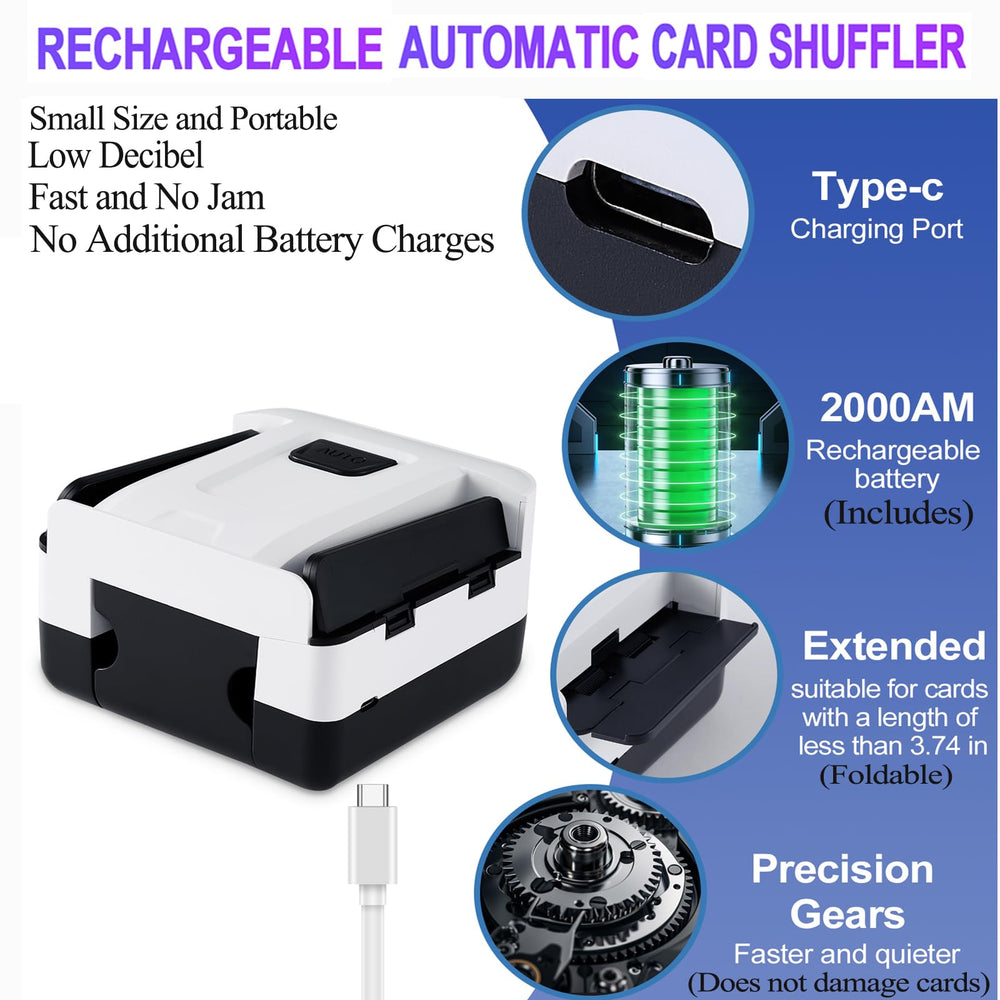 FEIERYA compact, portable shuffler with lightweight design
