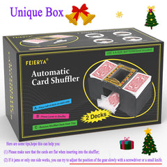 FEIERYA card shuffler loading cards, ready for play.