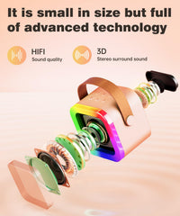 Feix g mini karaoke Bluetooth 5.0 connectivity for quick pairing.