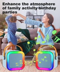 Feix g mini karaoke blue long-lasting battery supports hours of fun.