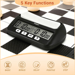 Feiyasi digital chess clock display with clear timing readouts