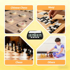 Feiyasi digital chess clock portable bag for travel and tournaments