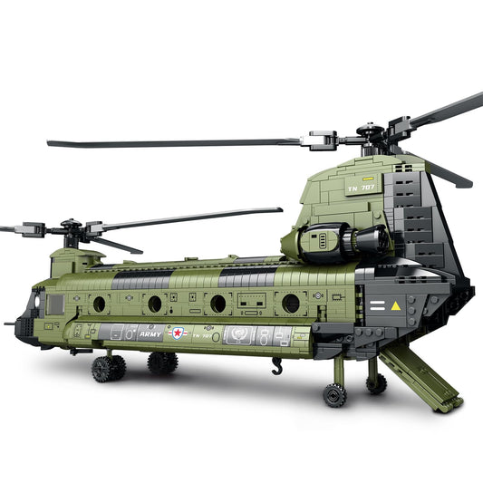 Feleph CH-47 Chinook assembly view for display enthusiasts.