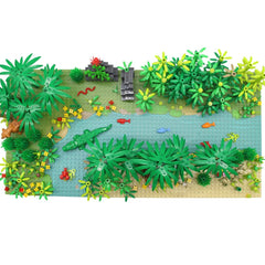 Feleph jungle scenery accessories: detailed parts invite creative landscaping and habitat ideas.