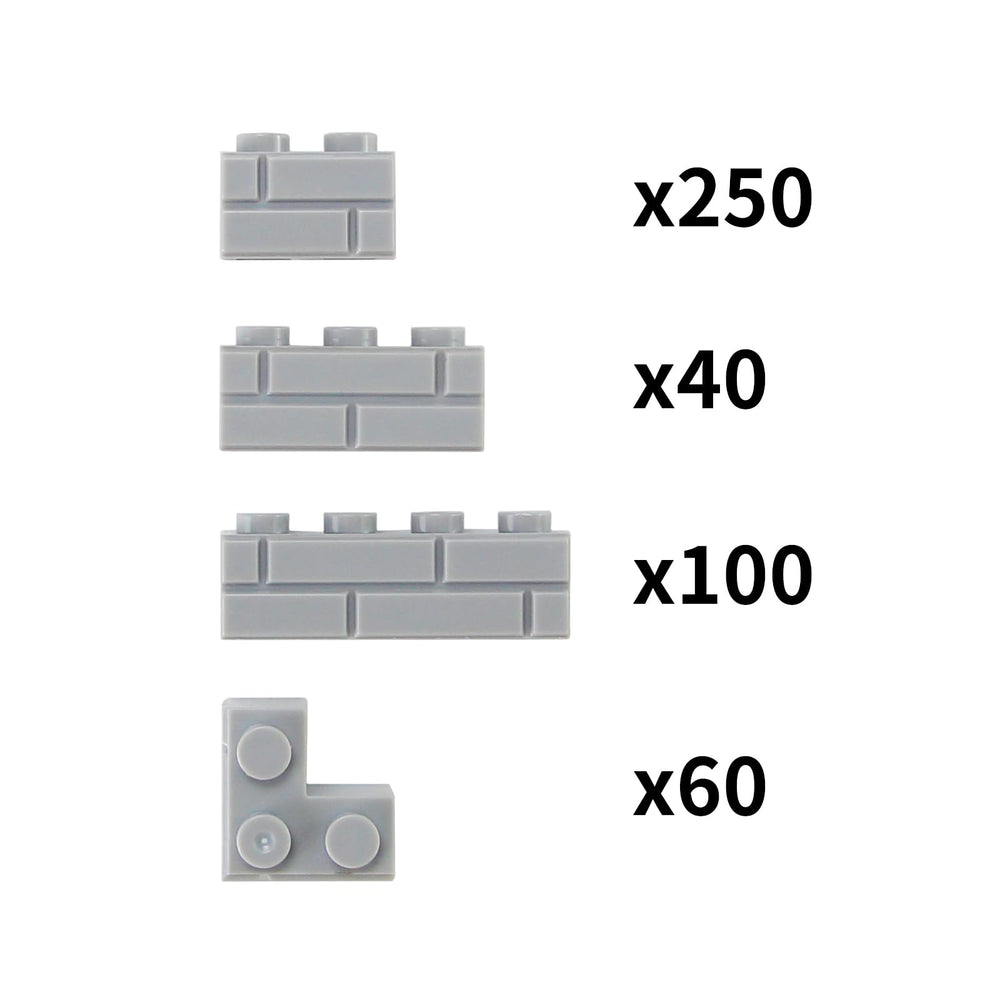 Feleph Masonry Bricks Gray set enables versatile, compatible builds