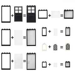Feleph Windows and Doors Kit miniature details enhance realism in displays.