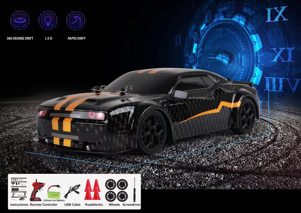 FelizWina 1:14 drift car USB charging cable for safe charging.