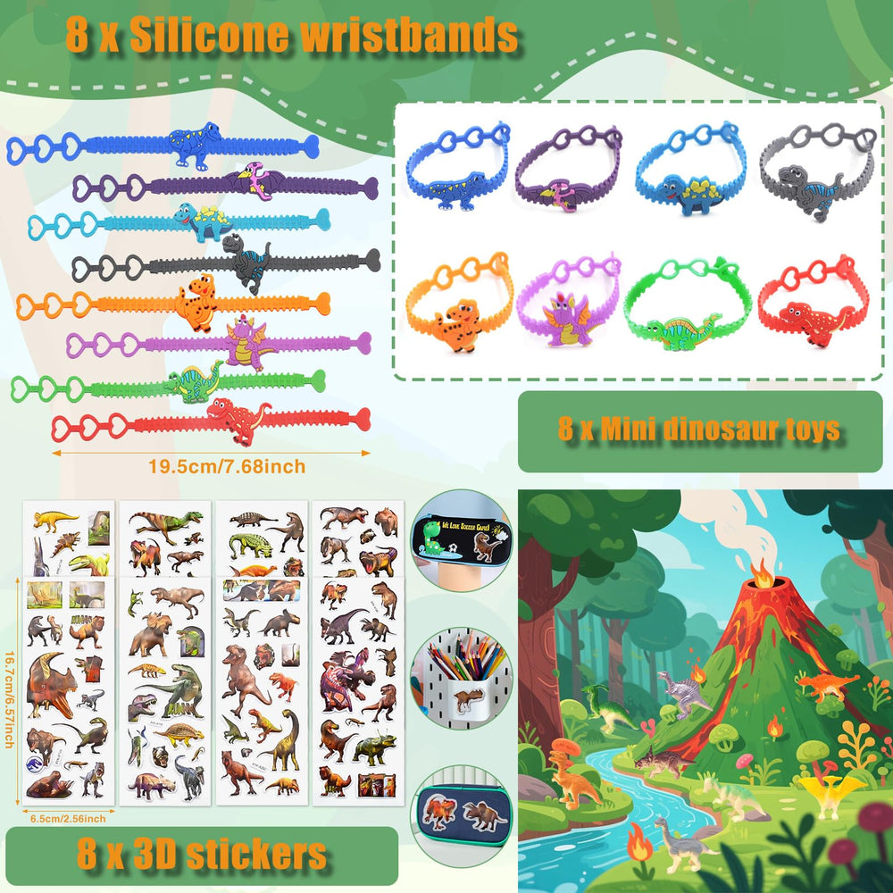FEMBW mini dinosaur figurines for classroom rewards and creative play.