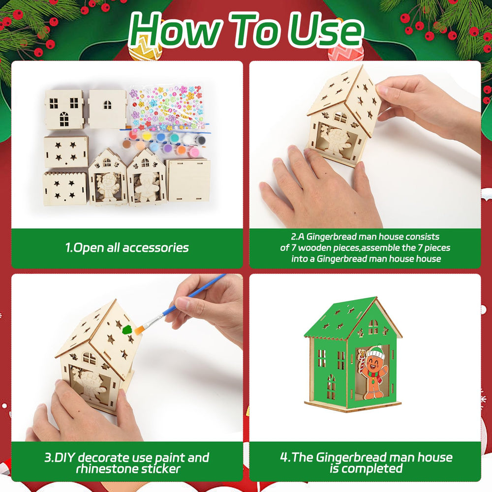 Fennoral gingerbread rhinestones stickers add sparkling details for festive decor.